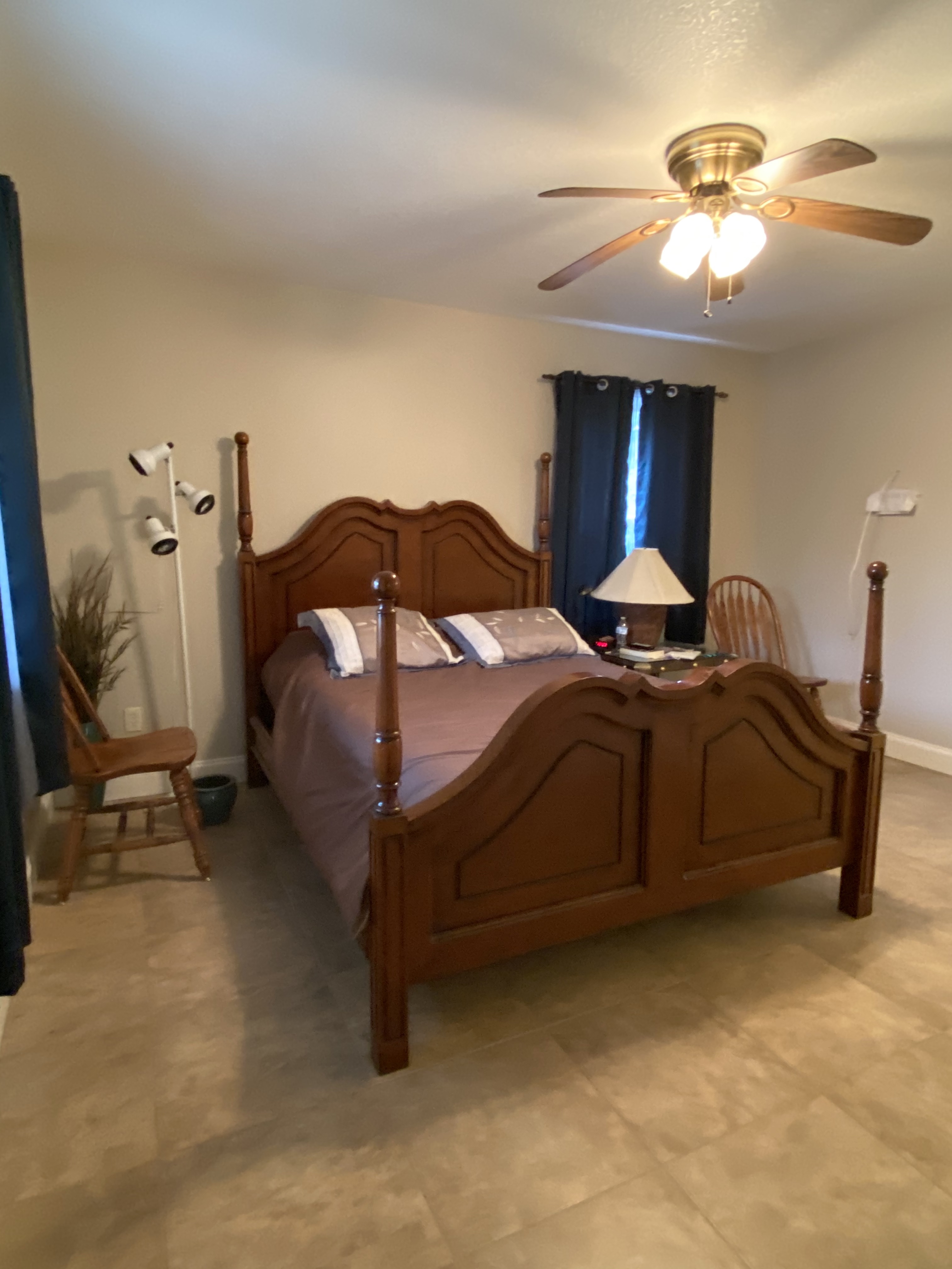 Aerial view of the lodge and lake