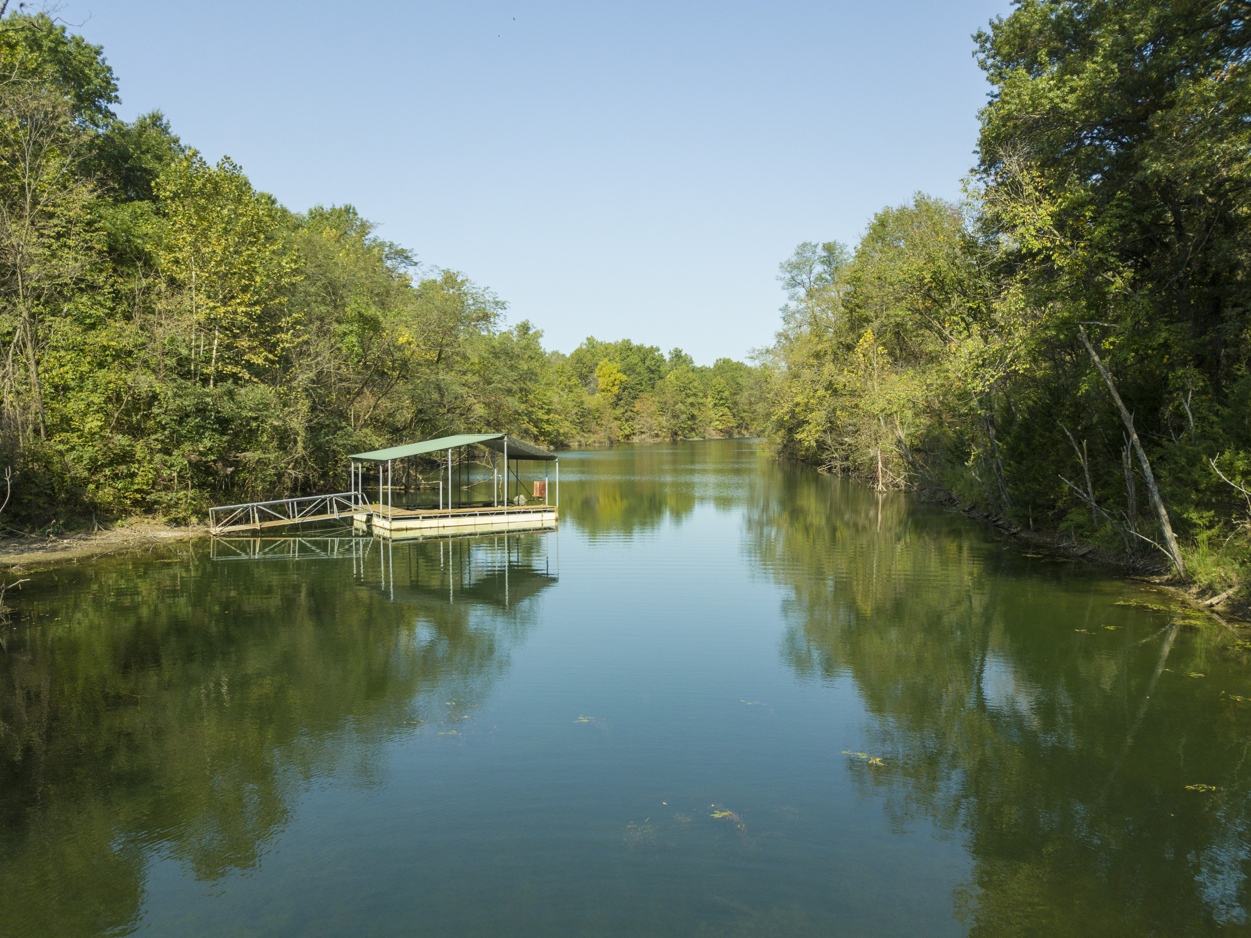 Aerial view of the property